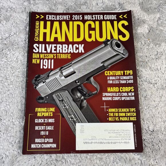 Lot Of 11 Guns & Ammo Handguns Magazine Feb 2014-Nov 2015 - Picture 7 of 7